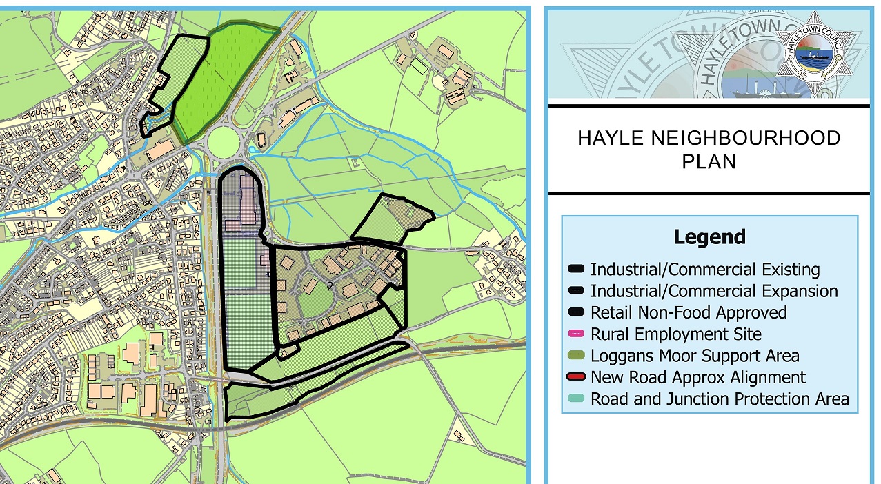 HNP | Industrial development between Hayle and Angarrack [extract Map 09]