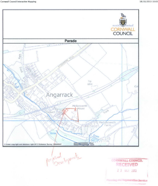 Location - Mellanoweth House 17 Back Lane Angarrack