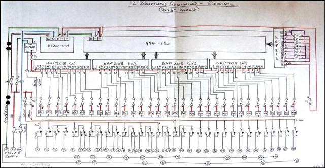 Picture 4 – Schematic circuit drawing for making the parts list and wiring the unit